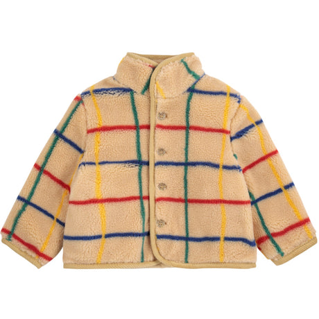 Bobo Choses Offwhite Stripe Farge Sheepskin Jakke
