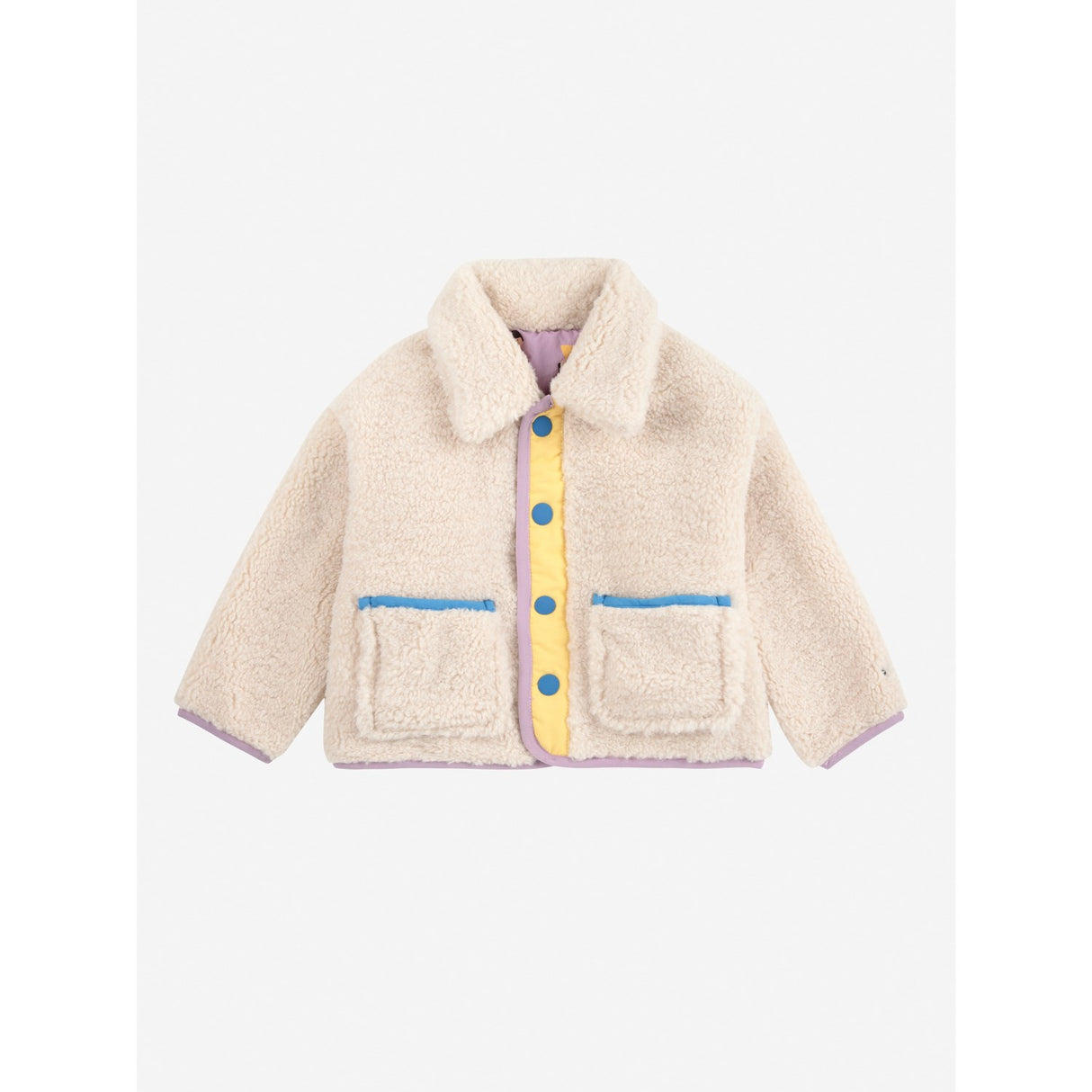Bobo Choses Lavender Game Pawns All Over Vendbar Sheepskin Jakke