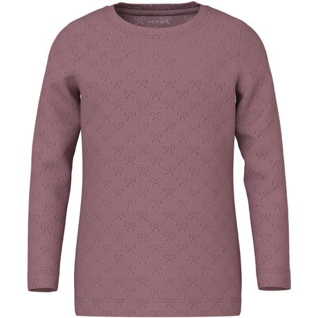 Name It Wistful Mauve Nmfsif Ls Slim Topp