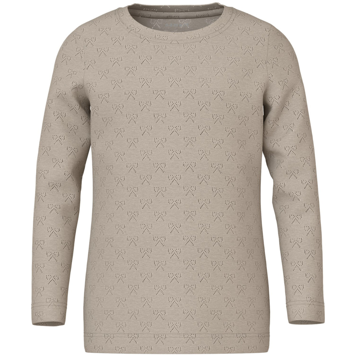 Name It Feather Gray Nmfsif Ls Slim Topp