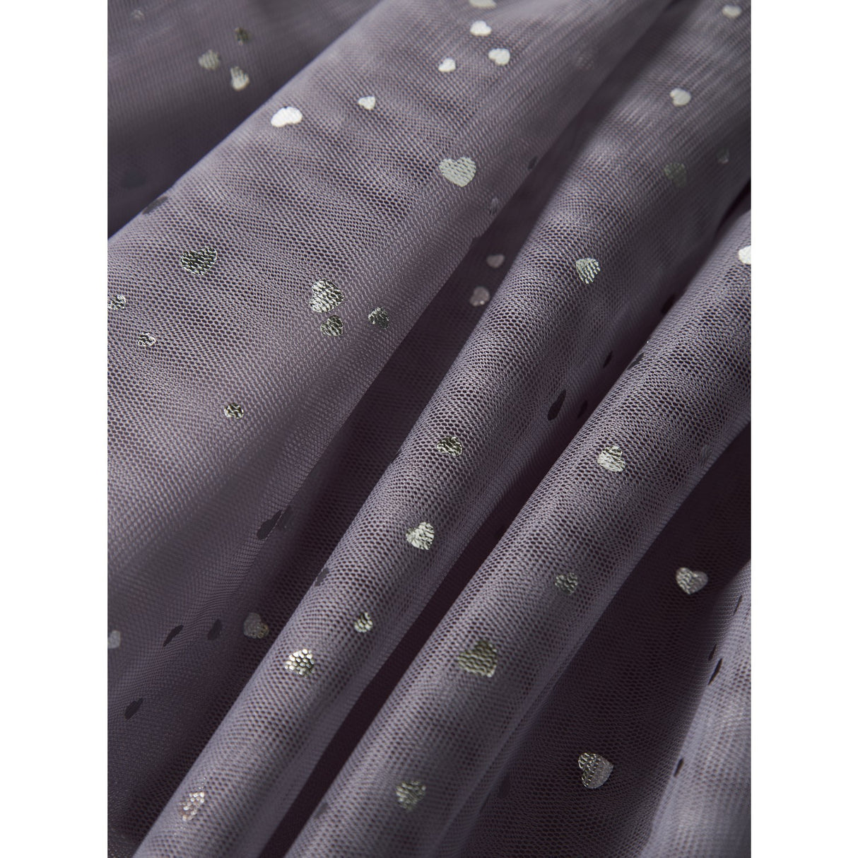 Name It Lavender Gray Silver Foil Nmfterana Tyll Skjørt