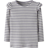 Name It Lavender Gray Cloud Dancer Nmftaias Ls Slim Topp