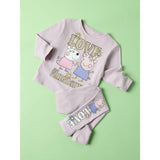 Name It Dawn Pink Nmfdada Peppa Ls Nreg Topp Box Cplg
