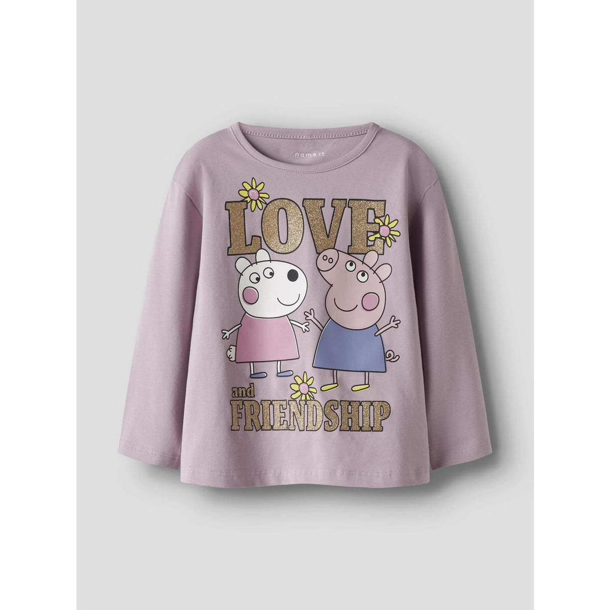 Name It Dawn Pink Nmfdada Peppa Ls Nreg Topp Box Cplg