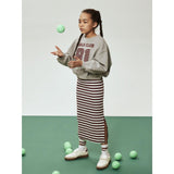 Name It Grey Melange Nkftaya Ls Rlx Kort Sweat Bru Box