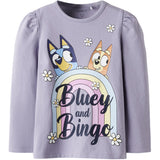 Name It Lavender Gray Nmfjessie Bluey Ls Topp Box Noos Sky