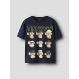 Name It Navy Blazer Nkmdrey Bod Ss Nreg Topp Box Sky