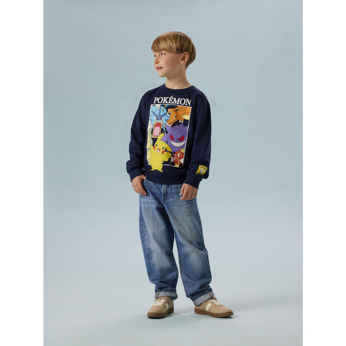 Name It Navy Blazer Nkmjobi Pokemon Nreg Sweat Bru Box Sky