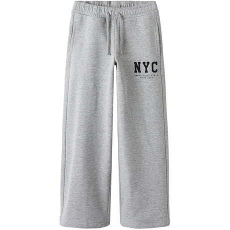 Name It Grey Melange Nkfbelisso Wide Sweat Bukser Unb