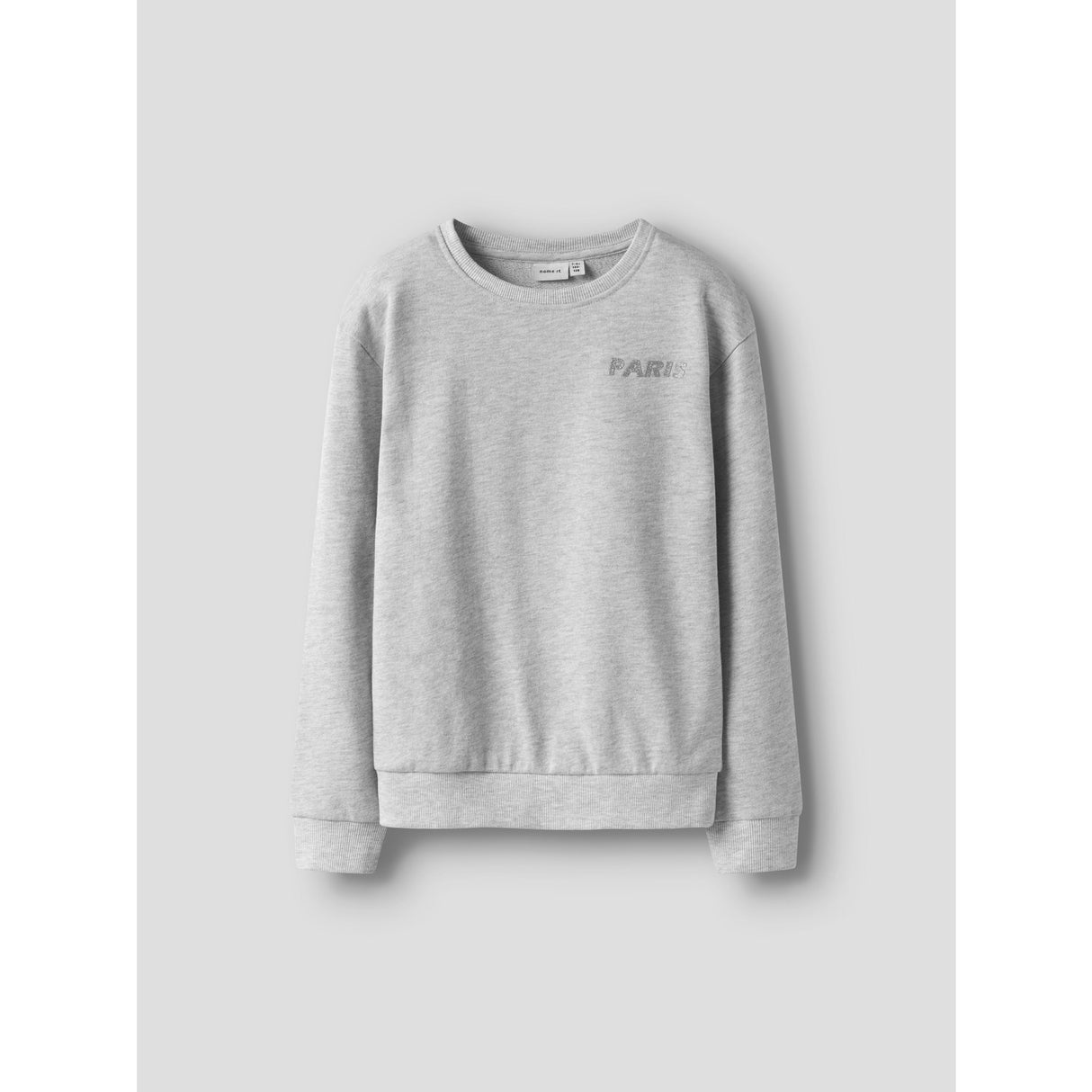 Name It Light Grey Melange Nkftilde Ls Nreg Sweat Topp Unb Pb