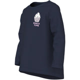 Name It Navy Blazer Snack Time Nmfviolet Ls Loose Topp