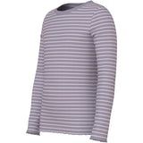 Name It Lavender Gray Lilac Marble Stripe Nmfvemma Ls Slim Topp