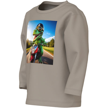 Name It Vintage Khaki Dino Motorcycle Nmmvoto Ls Nreg Topp