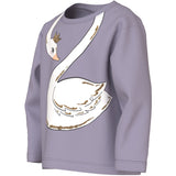 Name It Lavender Gray Swan Princess Nmfvaliane Ls Nreg Topp