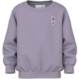 Name It Lavender Gray Tulip Nmfvallene Ls Rlx Sweat Bru
