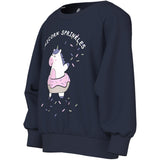 Name It Navy Blazer Unicorn Sprinkles Nmfvenus Ls Nreg Sweat Unb