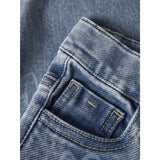 Name It Medium Blue Denim Nmfrose Straight Laser Jeans 2583-Gy B