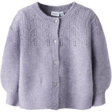Name It Lavender Gray Nmfbatrilla Ls Strikk Card