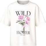 Name It Cloud Dancer Wild Flower Nkfvotea Ss Nreg Topp