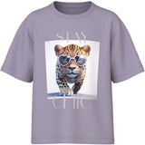 Name It Lavender Gray Stay Chic Nkfvotea Ss Nreg Topp