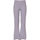 Name It Lavender Gray Lilac Marble Stripe Nkfvemma Flare Bukser