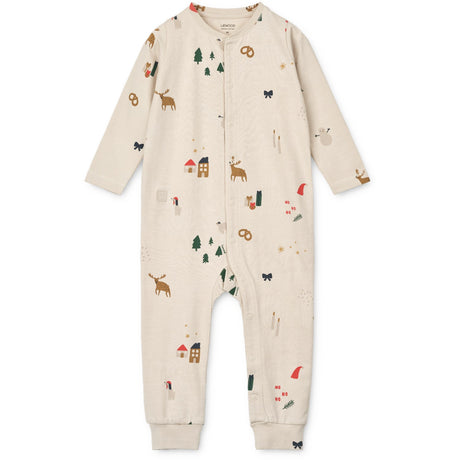 LIEWOOD Holiday / Sandy Birk Printed Pyjamas Buksedrakt