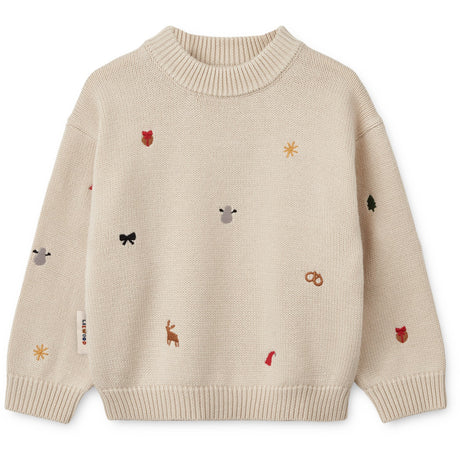 LIEWOOD Holiday / Sandy Orlane Embroidery Strikk Jumper