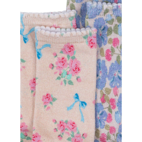 Konges Sløjd Blue Mix 2 Pakke Printed Strømper