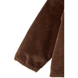 COPENHAGEN COLORS Dk.Brown Comb. Corduroy Baby Sett W. Halsbånd