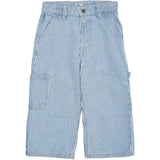 COPENHAGEN COLORS Denim Blue Stripe Y/D Stripe Twill Cargo Bukser W. Adj. Waist