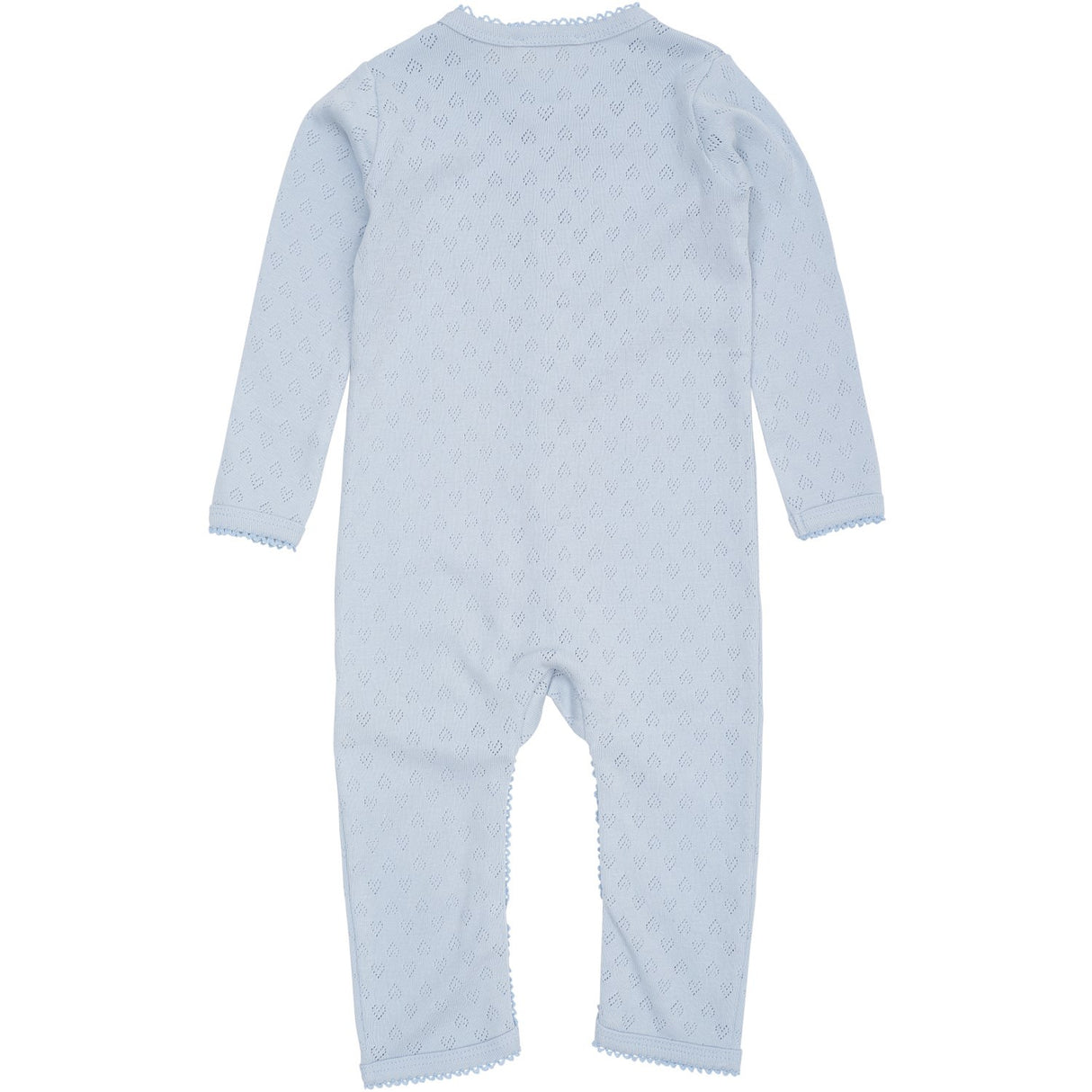 COPENHAGEN COLORS Dusty Blue Pointelle Heart Full Body