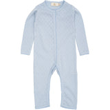 COPENHAGEN COLORS Dusty Blue Pointelle Heart Full Body