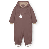 Mini A ture Peppercorn Plum Matwisti Fleece Lined Snowsuit. GRS