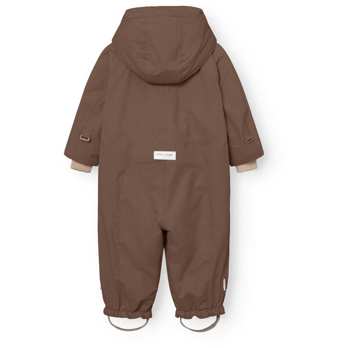 Mini A ture Chestnut Brown Matwisti Fleece Lined Snowsuit. GRS
