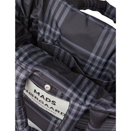 Mads Nørgaard Black/Vanilla Ice Light Ripstop Pute Aop Veske