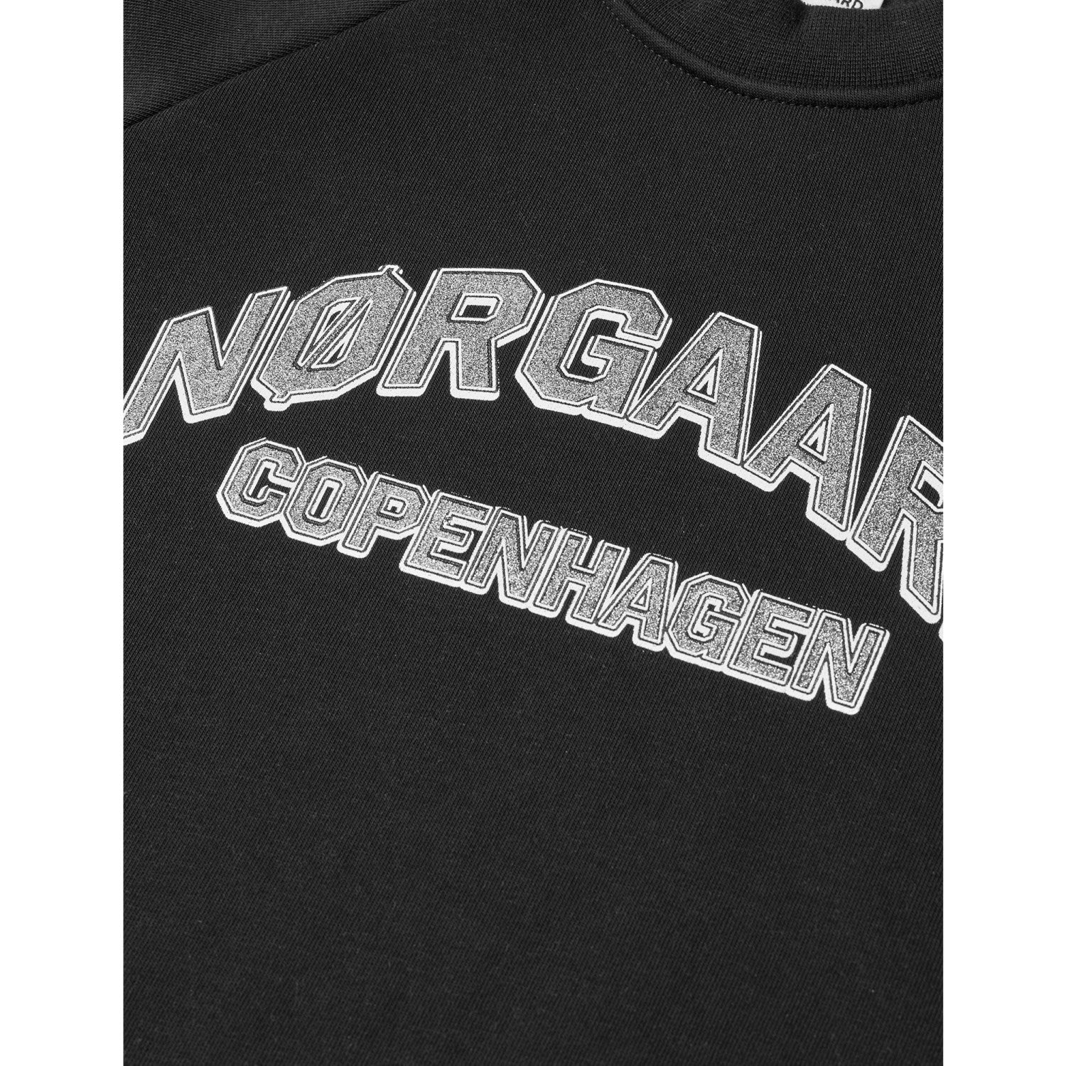Mads Nørgaard Jet Black Mix Sweat Alia Collegegenser