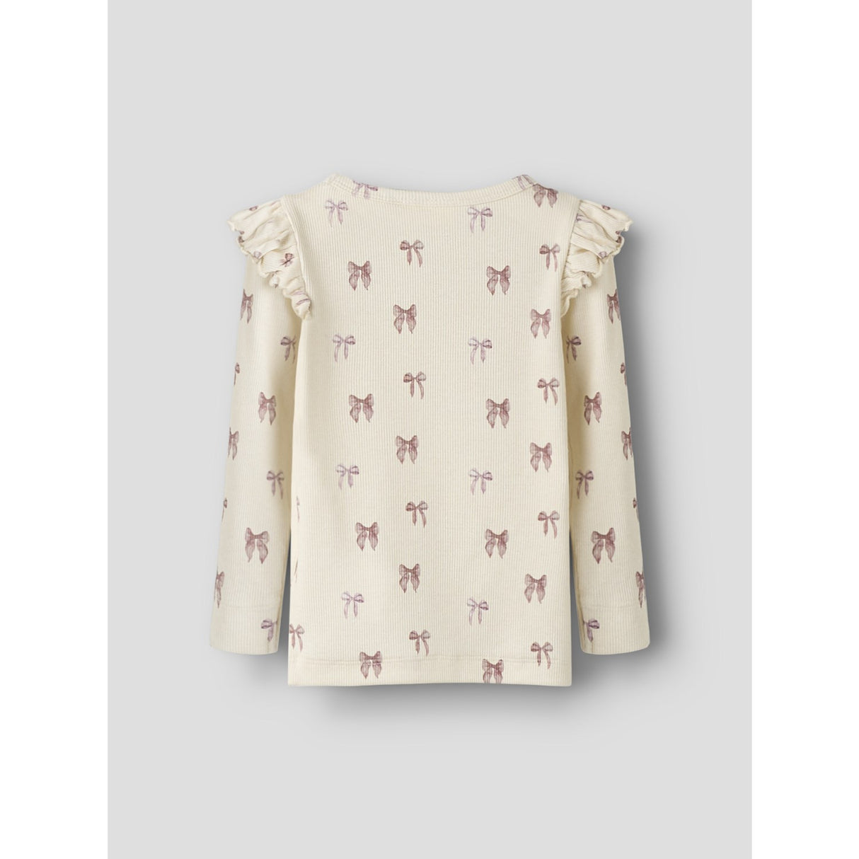 Lil'Atelier Turtledove Bow Nmfgavo Eko Ls Slim Topp Lil Noos