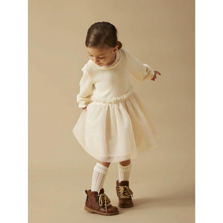 Lil'Atelier Pistachio Shell Nmfsarina Ls Strikk Kjole Lil