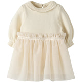 Lil'Atelier Pistachio Shell Nbfsarina Ls Strikk Body Kjole Lil