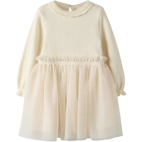 Lil'Atelier Pistachio Shell Nmfsarina Ls Strikk Kjole Lil