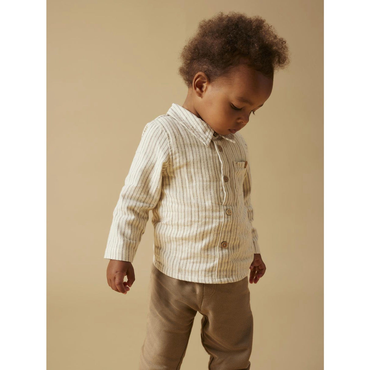 Lil'Atelier Turtledove Sepia Tint Nbmfelixo Ls Body Skjorte Lil