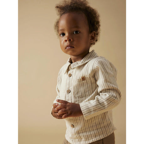 Lil'Atelier Turtledove Sepia Tint Nbmfelixo Ls Body Skjorte Lil