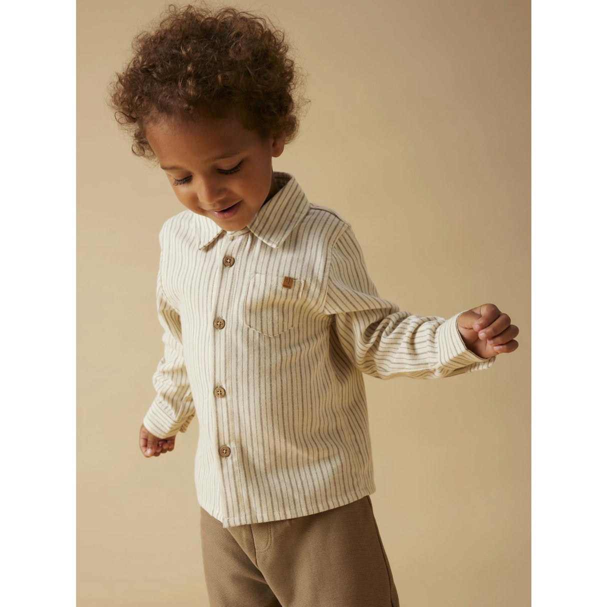 Lil'Atelier Turtledove Sepia Tint Nmmfelixo Ls Skjorte Lil