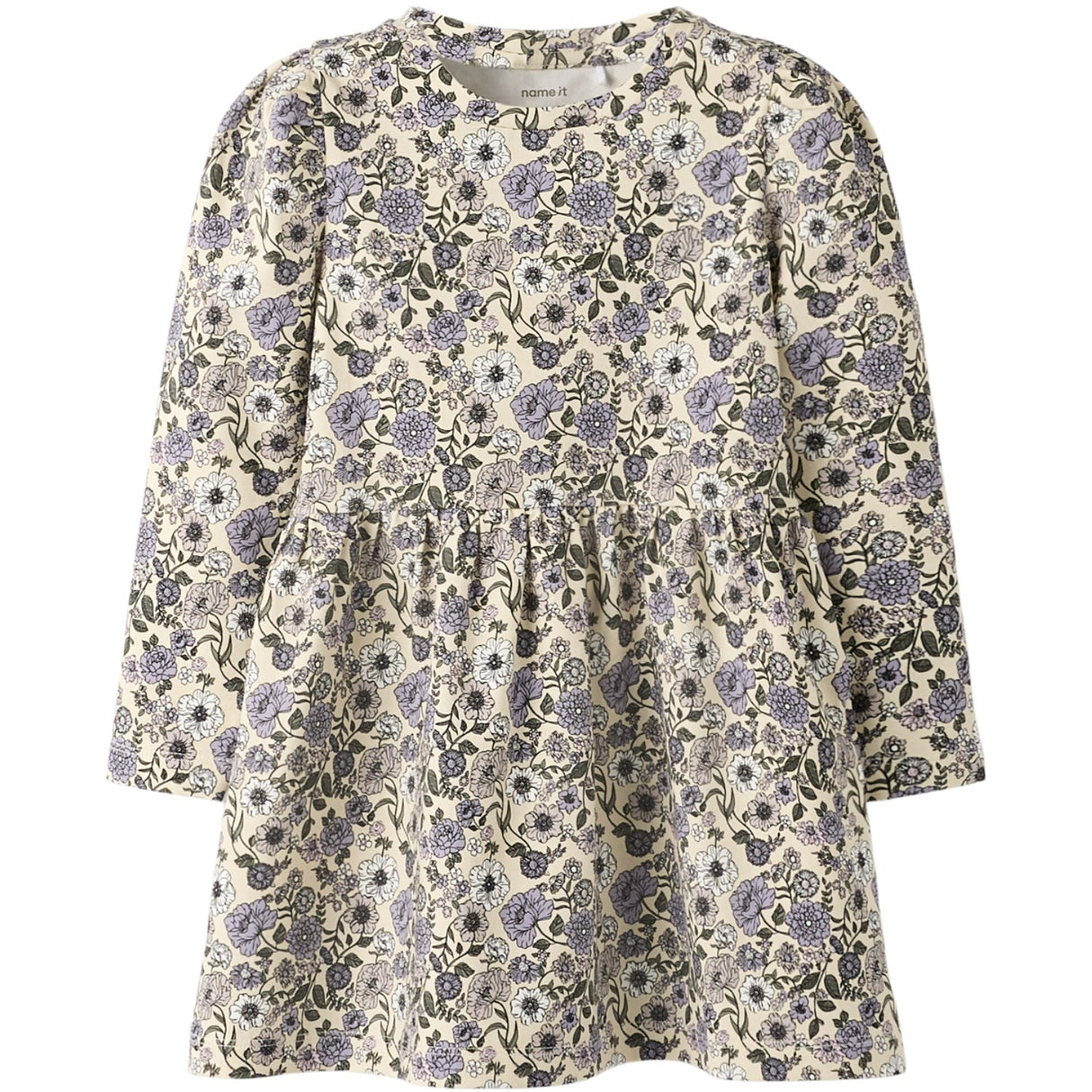 Name It Buttercream Big Flower Nmfnikala Ls Kjole Box Lnoos