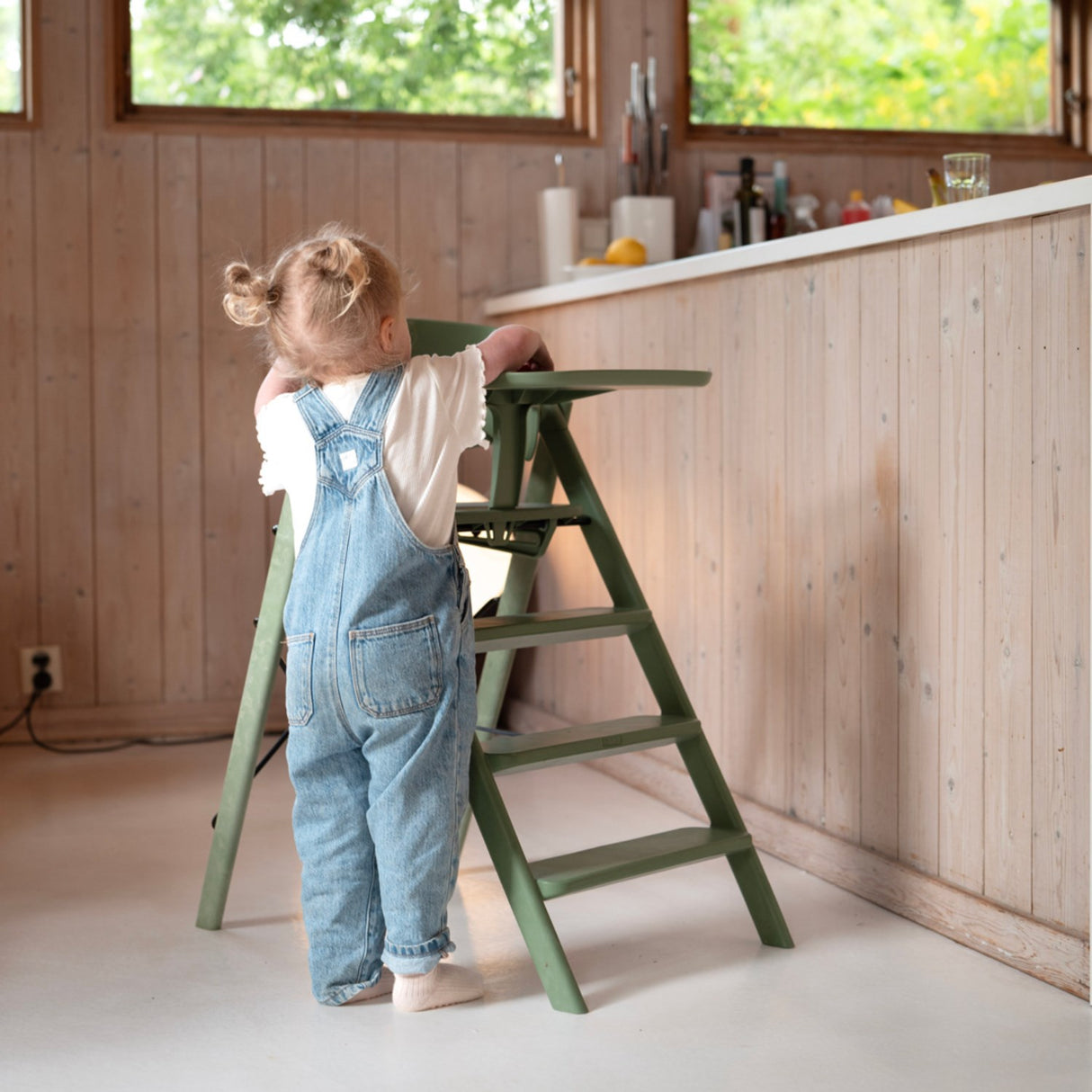 KAOS Mineral Green KLAPP® Safety Rail & Tray