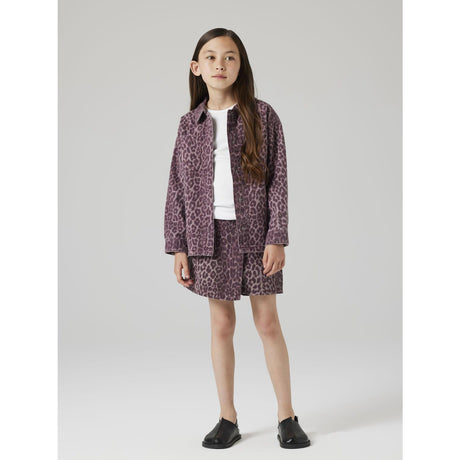 Name It Burgundy Leo Nkfleo Twill Shacket 4002-Td