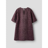 Name It Burgundy Leo Nkfleo Twill Kjole 4002-Td