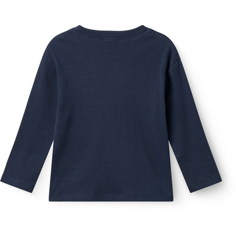 COPENHAGEN COLORS Navy Modal Rib Ls Bluse W. Drop Shoulder