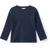 COPENHAGEN COLORS Navy Modal Rib Ls Bluse W. Drop Shoulder