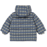 Konges Sløjd Laurel Blue Check Magnum Down Jakke Print Grs